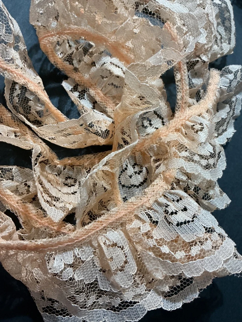Vintage Lace Trim Lot  Ruffled Scrapbooking Memory Books Sewing Craft Supply